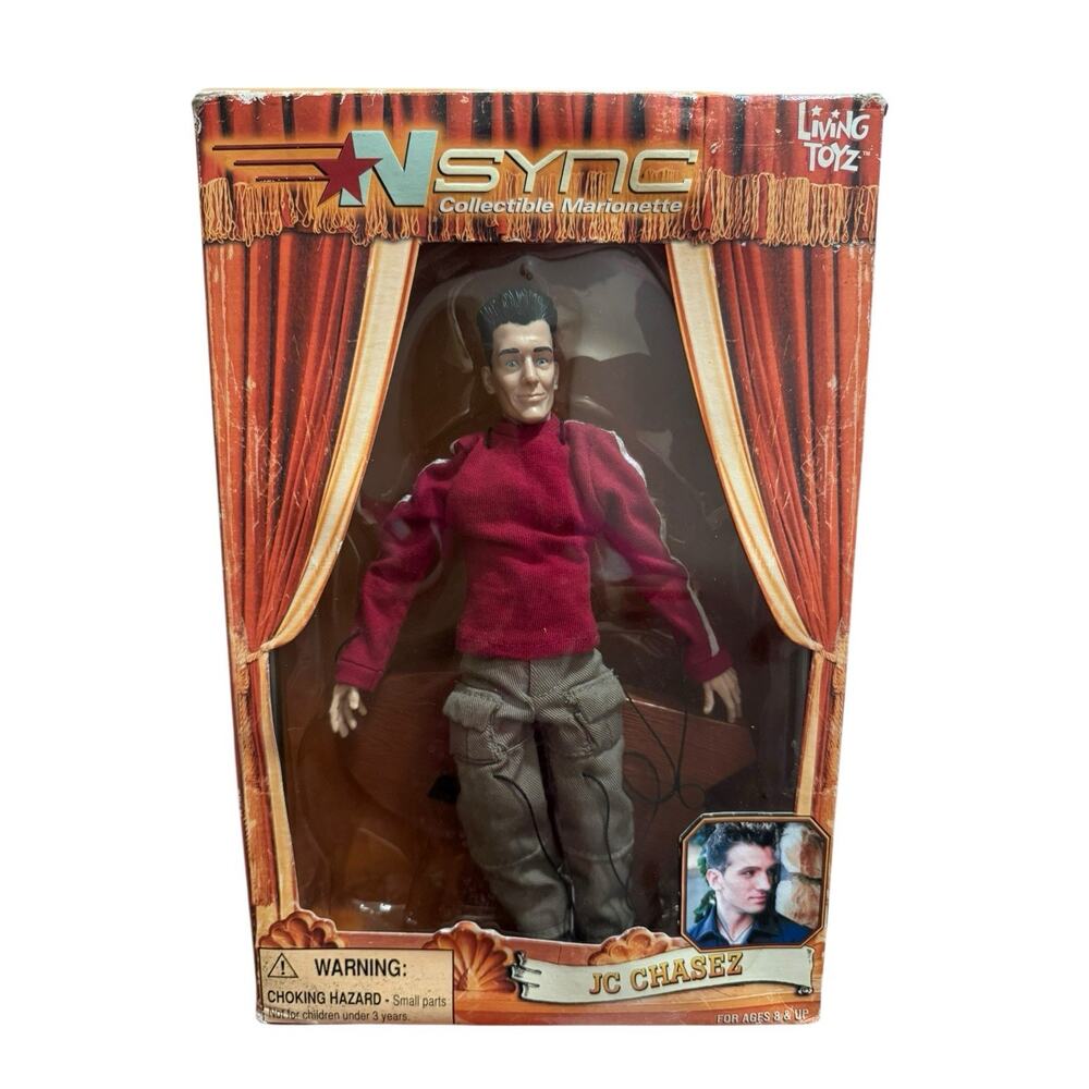 NSYNC JC Chasez Doll Collectible Marionette Action Figure 2000 Vintage